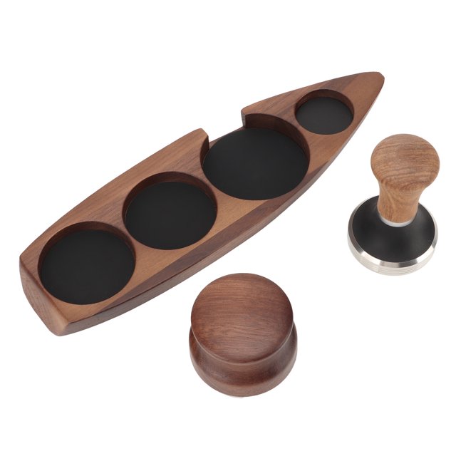 Coffee Distributor Stand, 3pcs Coffee Tamper Holder Polished Stainless Steel Compact Stable For Coffee Bar For 51/53mm Base 51mm Tamper 51mm Distributor