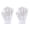 Blanc, variante sur 1 Paire de Gants d'Hiver Unisexes en Molleton Corail Épais Doux Élastiques à Doigts Complets Couleur Unie Grande Friction Antidérapants Thermiques pour Ski et Patinage en Plein Air