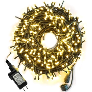 105ft 300 LED Christmas String Lights, End-to-End Plug 8 Modes Christmas Lights - UL Certified - Outdoor Indoor Fairy Lights Christmas Tree, Patio, Garden, Party, Wedding, Holiday, Warm White