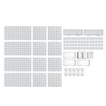 thumbnail image 2 of Pegboard Combination Kit, Space Saving Multifunctional Wall Organizer Storage Rack, DIY Pegboard Display Panel and Accessories for Garage Kitchen Living Room Bathroom Office, 2 of 7