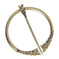 thumbnail image 4 of Retro Classy Penannular Spiral Brooch Amulet  Scarf Shawl Pin Antique Copper 2, 4 of 5