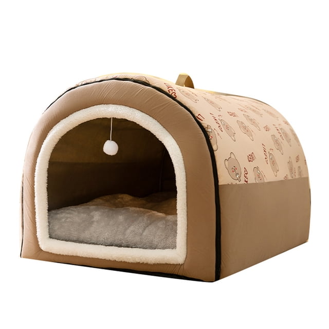 Chmadoxn Tools&Home Improvement Dog Bed House Ways To Use Indoor Dog House For Cats And Small Dogs With Mat Removable And Washable Cover House And Non-Slip Bottom Dogs Bed House