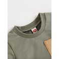thumbnail image 3 of Kmbangi 2Pcs Bébé Enfants Garçons Shorts d'Été Ensemble, Manches Courtes Col Rond T-shirt + Short Rayé Causal Parti Tenue 0-4Y, 3 of 9