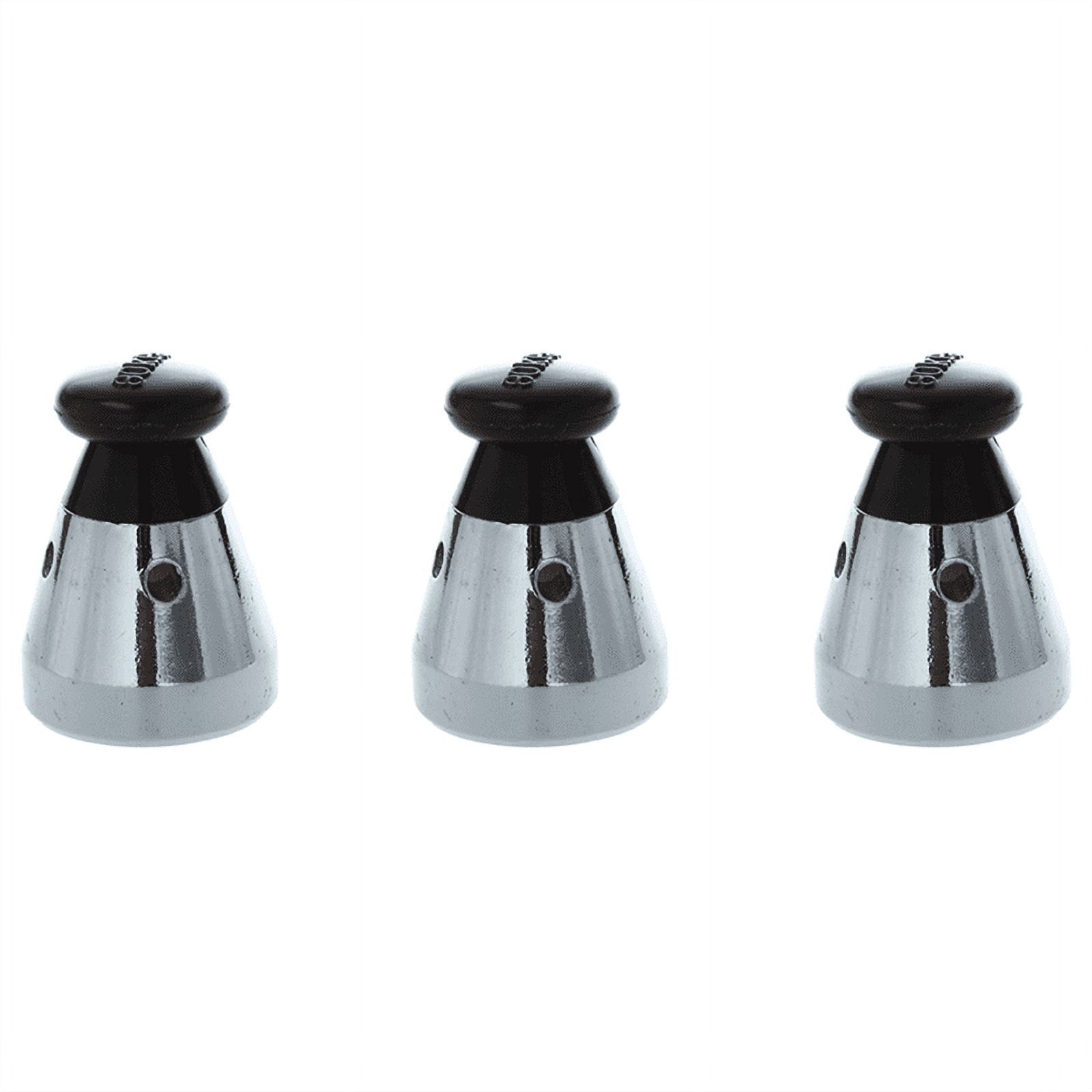 3X Metal Plastic Replacement Valve for Pressure Cooker,3 x Pressure Cooker Relief Valve,black & silver