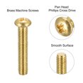 thumbnail image 4 of Unique Bargains M3x16mm Brass Machine Screws, Phillips Pan Head Fastener Bolts 10Pack, 4 of 5
