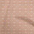 thumbnail image 1 of oneOone Rayon Rust Brown Fabric Asian Ikat Sewing Material Print Fabric By The Yard 56 Inch Wide, 1 of 3