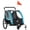 Blue, variant on Aosom Child Baby Bike Trailer Kids 2 Seater, Bike Stroller Toddler, Blue