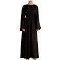thumbnail image 2 of Abaya Longue pour Femmes, Robe Longue Musulmane, Kaftan Vintage Imprimé Floral, Maxi Islamique, Robes pour Femmes, 2 of 5