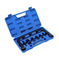 thumbnail image 3 of DYNWAVECA Kit de 10 Pinces à Valve Ressort Outil de Retrait de Valve Robuste avec 5 Adaptateurs de Collet pour Moto Combinaison Universelle Barre Solide, 3 of 9