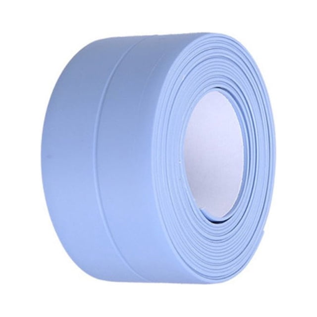 Sealing Strips PVC Colorful Wall Sticker Smooth Self Adhesive Tape Toilet Corner Windows Bathroom Kitchen Sink Restaurant 3.2m*3.8cm Blue