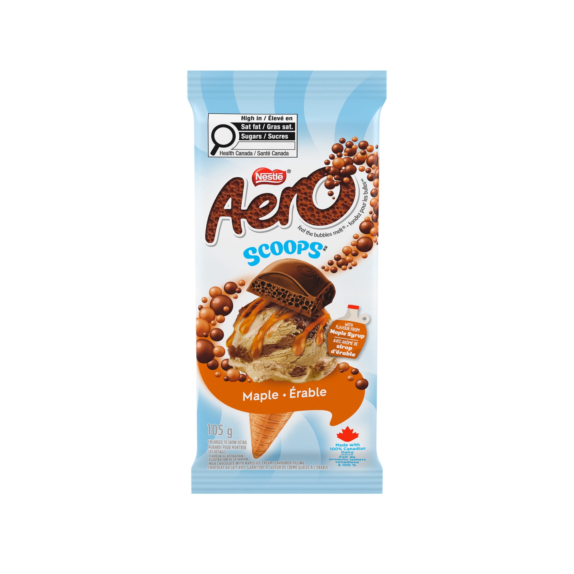 AERO SCOOPS Maple, Milk Chocolate, Maple Ice Cream Flavoured