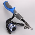 thumbnail image 1 of Winter Carbon Fiber Rod Ice Fishing Rod Superhard Boat Ice Fly Lure With Fishing Reel Fishing Tackle Set ,Rigid Aluminum Skeletal Frame, 1 of 7