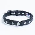 thumbnail image 1 of Collier pour Chien en Cuir ATHENS à une Rangée avec Strass, 1 of 3