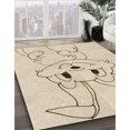 thumbnail image 3 of Ahgly Company Machine Washable Indoor Rectangle Transitional Moccasin Beige Area Rugs, 5' x 8', 3 of 7