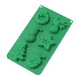 thumbnail image 1 of Pisexur Christmas Decorations Christmas Silicone , Large Christmas Baking For Mini Cakes, Soaps, Chocolates, Jelly, And Candles, With Christmas Tree Santa Claus Snowman Shape Silicone, 1 of 1