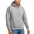 thumbnail image 2 of Hanes Mens EcoSmart Fleece Hoodie, 2XL, Light Steel, 2 of 4
