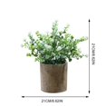 thumbnail image 3 of Fake Plant Potted Lifelike Small Artificial Greenery Plant Faux Plant Decoration, 3 of 10