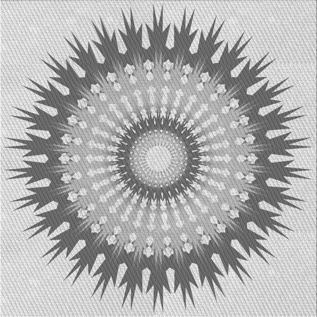 Ahgly Company Tapis d'Intérieur Lavable à la Machine, Carré, Transitionnel, Gris, Tapis de Zone, 8 Pieds Carré
