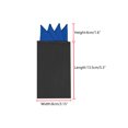 thumbnail image 3 of INSPIRE CHIC Men's Pocket Squares Pre Folded Triangles On Card Suit Handkerchief Royal Blue One Size, 3 of 4