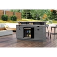thumbnail image 3 of Bar de jardin Suncast Backyard Oasis, bar extérieur avec comptoir Marblecast, style moderne,  résine – Gris froid, 3 of 8
