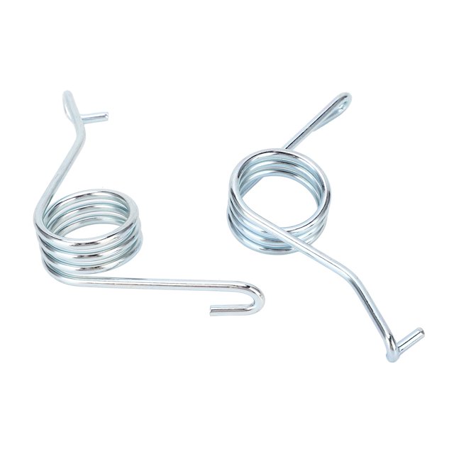 Ressort de Retour de Levier de Frein de Stationnement, Ensemble de 2 Pcs en Métal durable. Conçu pour Être Utilisé avec des Bras d'Étrier de Frein, compatible avec Divers Modèles Dont A3 (1996-2003), TT (1998-2006), Seat Leon (1999-2006), Fabia (1996-2013), Bora (1998-2013), IV (1997-2010), et Transporter V (2003-2015). Comprend les Numéros OE 7H0615295A et 7H0615296