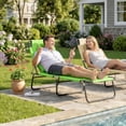 thumbnail image 2 of Outsunny Chaise Longue d'Extérieur Réglable avec Trou de Lecture - Vert, 2 of 9