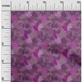 thumbnail image 2 of oneOone Velvet Purple Fabric Tropical Leaf Sewing Craft Projects Fabric Prints By Yard 58 Inch Wide, 2 of 5