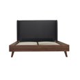 thumbnail image 4 of Topline Home Furnishings Queen Platform Bed with Upholstered Headboard, 4 of 8