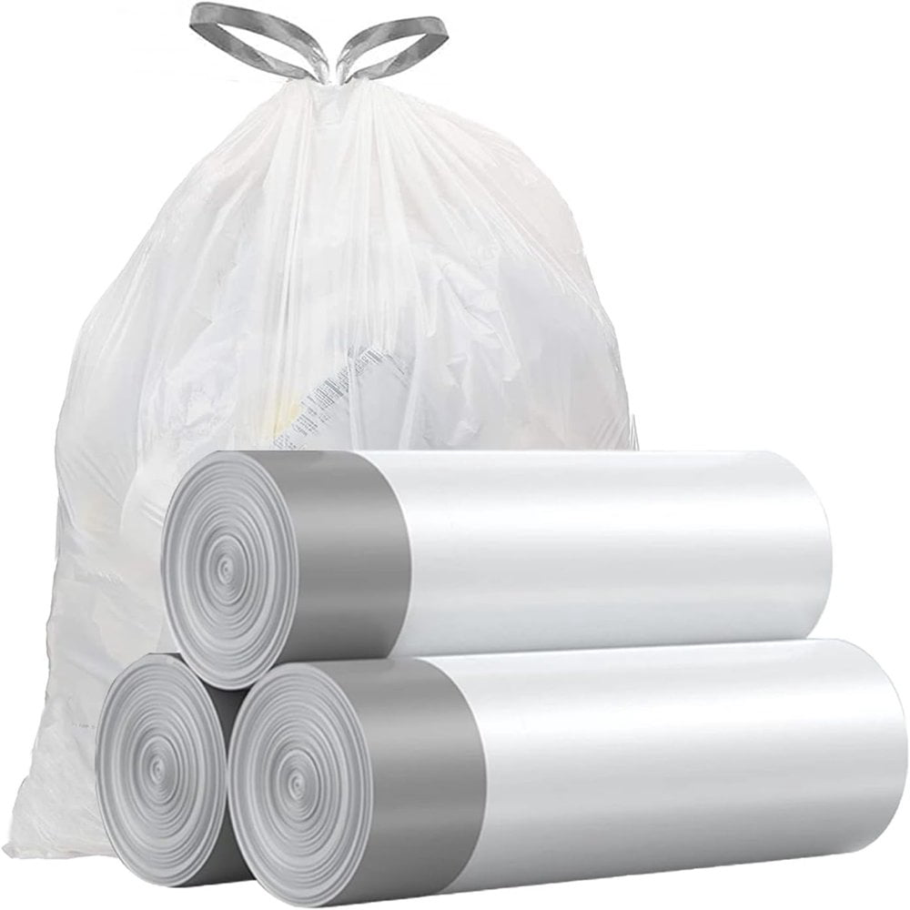45 Count Small Trash Bags 4 Gallon-Drawstring 4 Gallon Trash Bag  Individual Unscented Small Garbage Bags Small Trash Can Liners Bedroom Bathroom Trash Bag