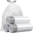 thumbnail image 1 of 45 Count Small Trash Bags 4 Gallon-Drawstring 4 Gallon Trash Bag  Individual Unscented Small Garbage Bags Small Trash Can Liners Bedroom Bathroom Trash Bag, 1 of 7