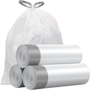 MesaSe 45 Compter les petits sacs à corbeilles 4 Chaîne de dessin à gallon 4 Gallon sac de poubelle individuel non parfumé petits sacs d'ordures petites poubelles Liners chambre salle de bain sac de corbeille