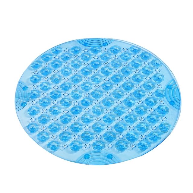 EGNMCR Outdoor Rug Bathroom Rugs Foot Cushions PVC Round Bathroom Non-slip Mat Household Hydrophobic Sucker Pad Massage Mat non-slip floor