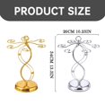 thumbnail image 3 of Oleegame 2PC Countertop Wine Glass Holder Wine Glass Holder With 6 Hooks Countertop Freestanding Stemware Drying Rack Tabletop Glasses Display Stand For Home And Bar Storage Gold, 3 of 6