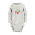 thumbnail image 1 of iDzn Fruit Raspberry Image Print Cute Rompers, Newborn Baby Unisex Bodysuits, Infant Jumpsuits, Toddler 0-12 Months Kids Long Sleeves Oufits, 1 of 4