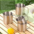 thumbnail image 4 of Tasse de Camping Extérieure, Casserole de Cuisine Extérieure en Acier Inoxydable 304 avec Poignée Pliable pour Voyage Camping Randonnée, 4 of 8
