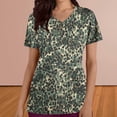 thumbnail image 2 of Pisexur Womens Scrub Tops Boasting Colorful Floral Prints Along With Short Sleeve Scrub Tops Suitable for Nursing Uniforms With Convenient Pockets, 2 of 4