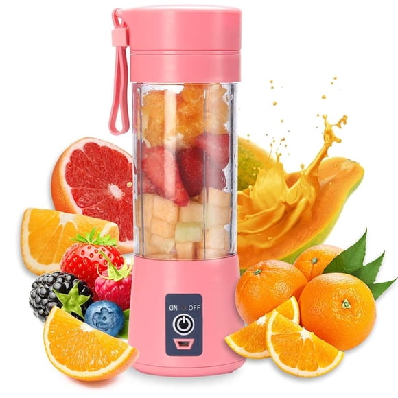 Cagogo Portable Blender, USB Rechargeable Personal Blender for Smoothies Shakes Protein Drinks, 6 Blade Handheld Blender with Travel Lid, Mini Juicer Blender for Gym Fitness Camping Office Home
