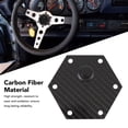 thumbnail image 4 of 6 Hole Steering Wheel Horn Cover Carbon Fiber Stylish Look Steering Wheel Center Cap Replacement Nardi VERTEX 6 Bolts Steering Wheels Applicable All Vehicle Models, 4 of 7