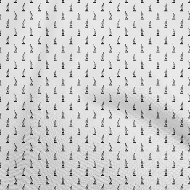 oneOone Rayon White Fabric Sewing Craft Projects Fabric Prints By Yard 56 Inch Wide
