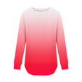 thumbnail image 4 of FAIWAD Womens Long Sleeve Ribbed Tunic Tops Round Neck Loose Side Split Button Decor T Shirts, 4 of 5