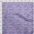 thumbnail image 4 of oneOone Georgette Viscose Medium Purple Fabric Florals Sewing Craft Projects Fabric Prints By Yard 42 Inch Wide, 4 of 4