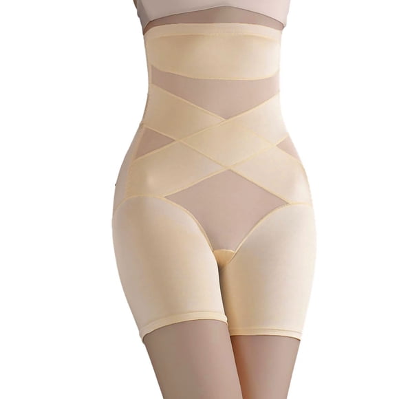 Alitao Corset Top High Waisted Underwear Shapewear For Women High Waisted Body Shaper Shorts Shapewear Girdles Thigh Slimmer Underwear Body Shaper Womens Underwear Beige S