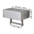 thumbnail image 3 of Stainless Steel Wall Mounted Bathroom Organizer with Flushable Wipe Dispenser and Storage Shelf, 3 of 9