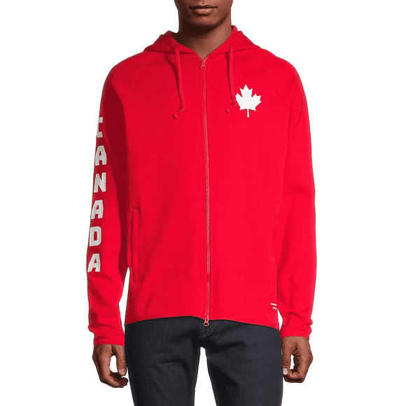 Maple Leaf By Hudson's Bay Men's Canada Maple Leaf Zip Hoodie Size S