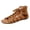 Brown, variant on Jovati Summer Sandals for Women, Plus-Size Hollowed-Out Breathable Flat Round-Toe Beach Shoes in Black Beige Wine Brown Khaki, 36–43 EU