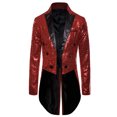 thumbnail image 4 of TheFound Complet pour Homme Paillettes Brillantes Col Rabattu Bal Queue-de-Pie Smoking, 4 of 6