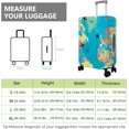 thumbnail image 5 of Travel Luggage Cover Suitcase Protector Fits 18-32 Inch Luggage Wheel Covers Patterned Travel Related Items Flower Luggage Protector Elastic Luggage Anti-scratch Suitcase Cover S, 5 of 5