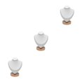 thumbnail image 2 of Ruiboury Présentoir de Colliers Chic et Stable pour Commode Magasin de Détail Showroom S Blanc 3Ensemble, 2 of 6