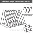 thumbnail image 3 of Estbridg Files Folder Stand Desktop File Organizer  Book Shelf  Rack  9 Slot File Sorter Eye-catching Decoration for Indoor Office Home  Photograph Props (Black), 3 of 6