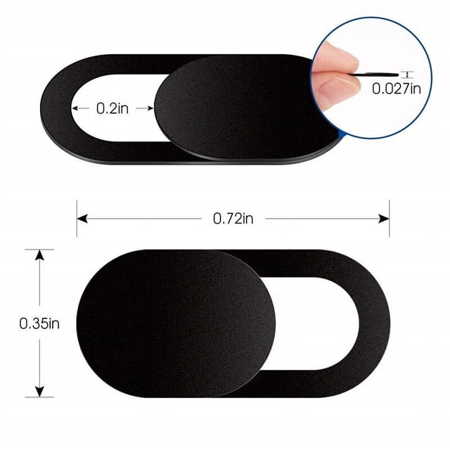 Baohd Webcam Slider Camera Cover Protect Privacy Mobile Phone Tablet Laptop Camera Cover T1 Oval 1pc